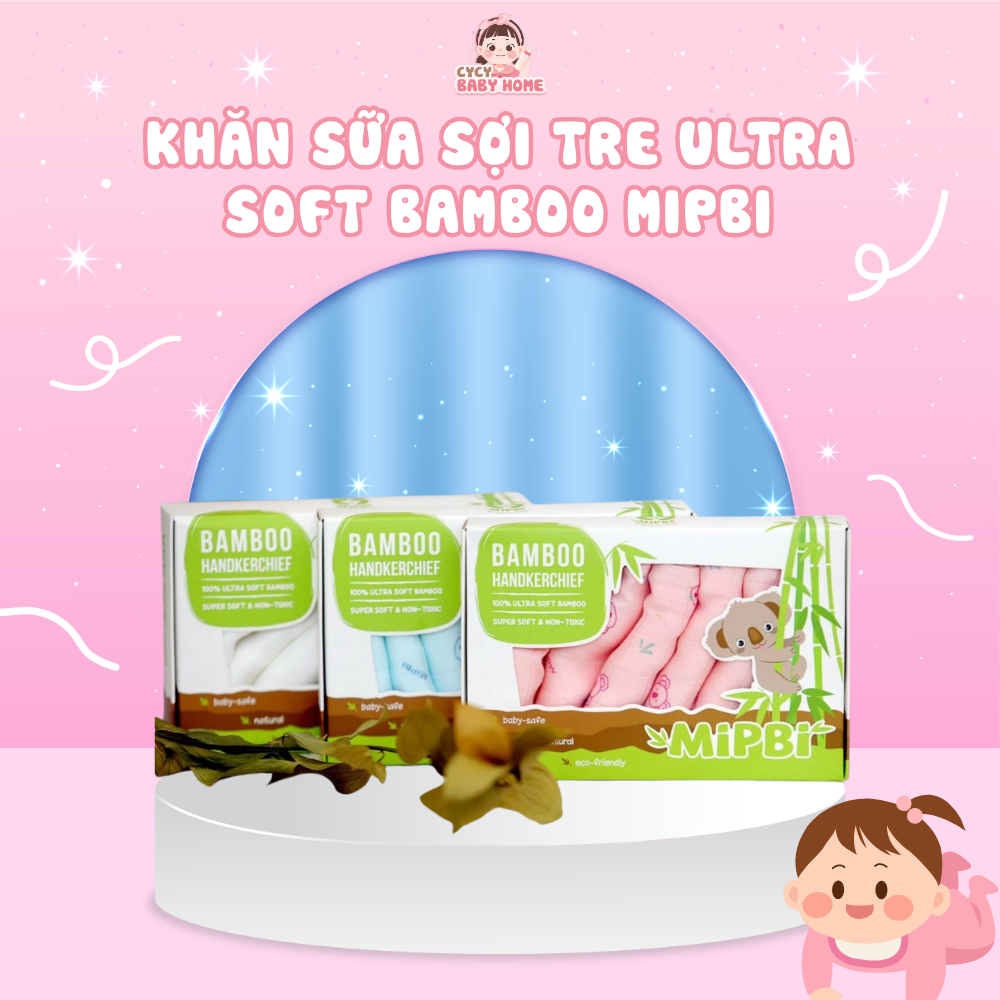 Ulrtra Soft Bamboo Mipbi cybbhome ผ้าเช็ดตัวนมใยไผ่