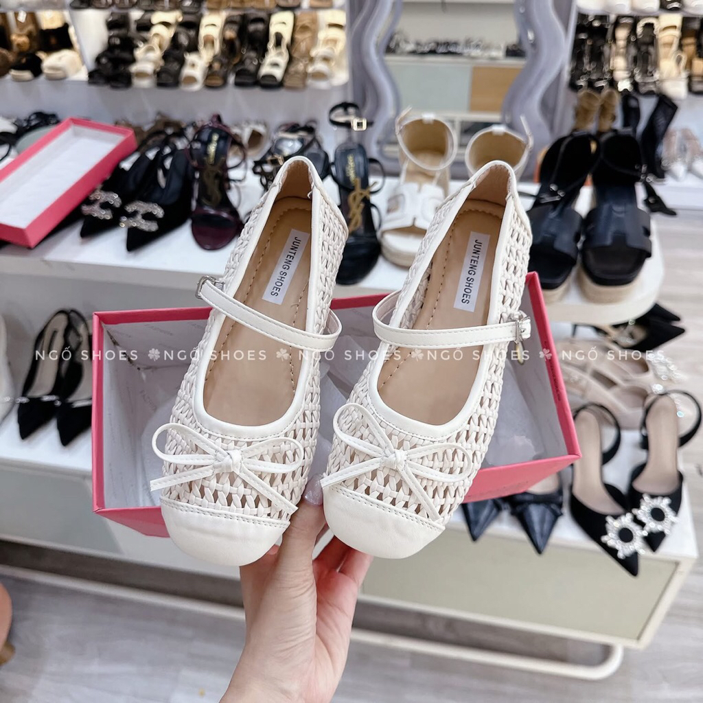 [PHOTO OF SHOES] BB พร้อมสายโบว์ตาข่าย QC Fullbox