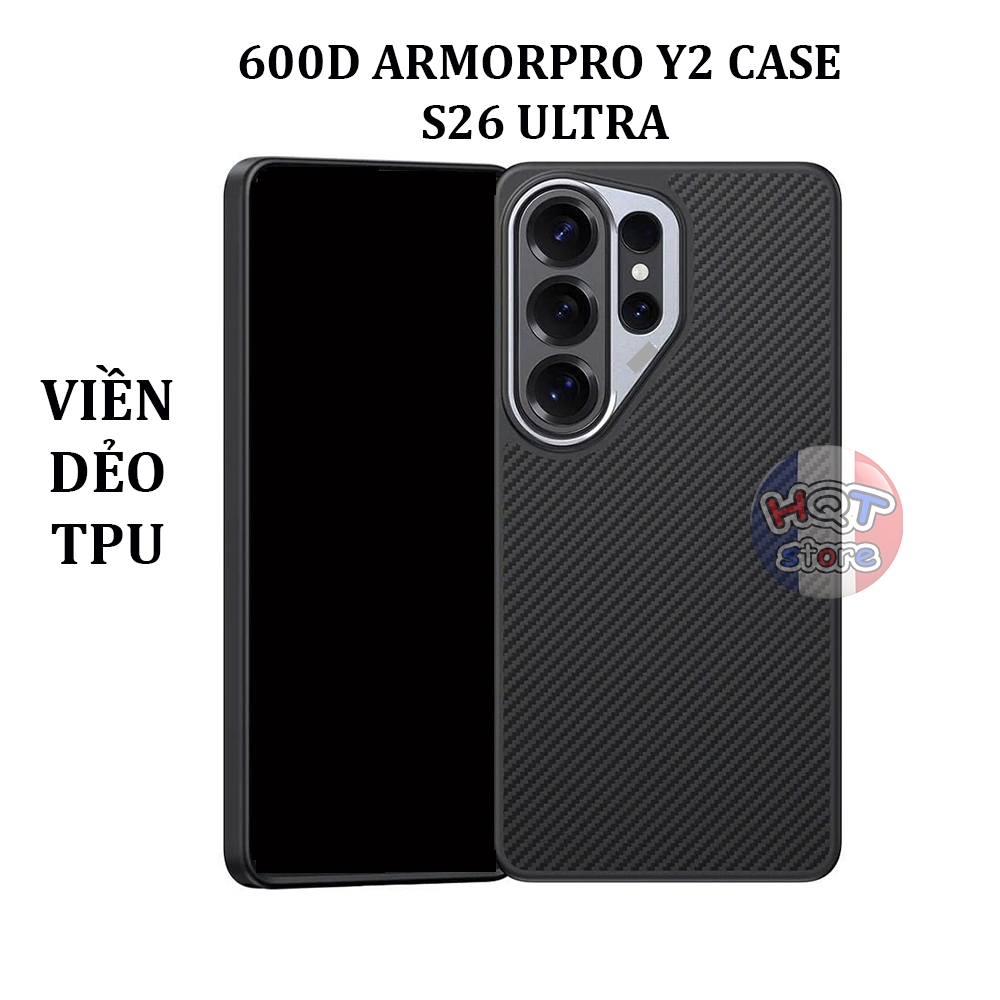 B 600D ArmorPro Y2 Case S26 Ultra carbon Fiber Case