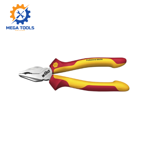 Wiha 26717 คีมไฟฟ้าหุ้มฉนวน VDE 1000V Professional Electric 225mm - Mega Tools