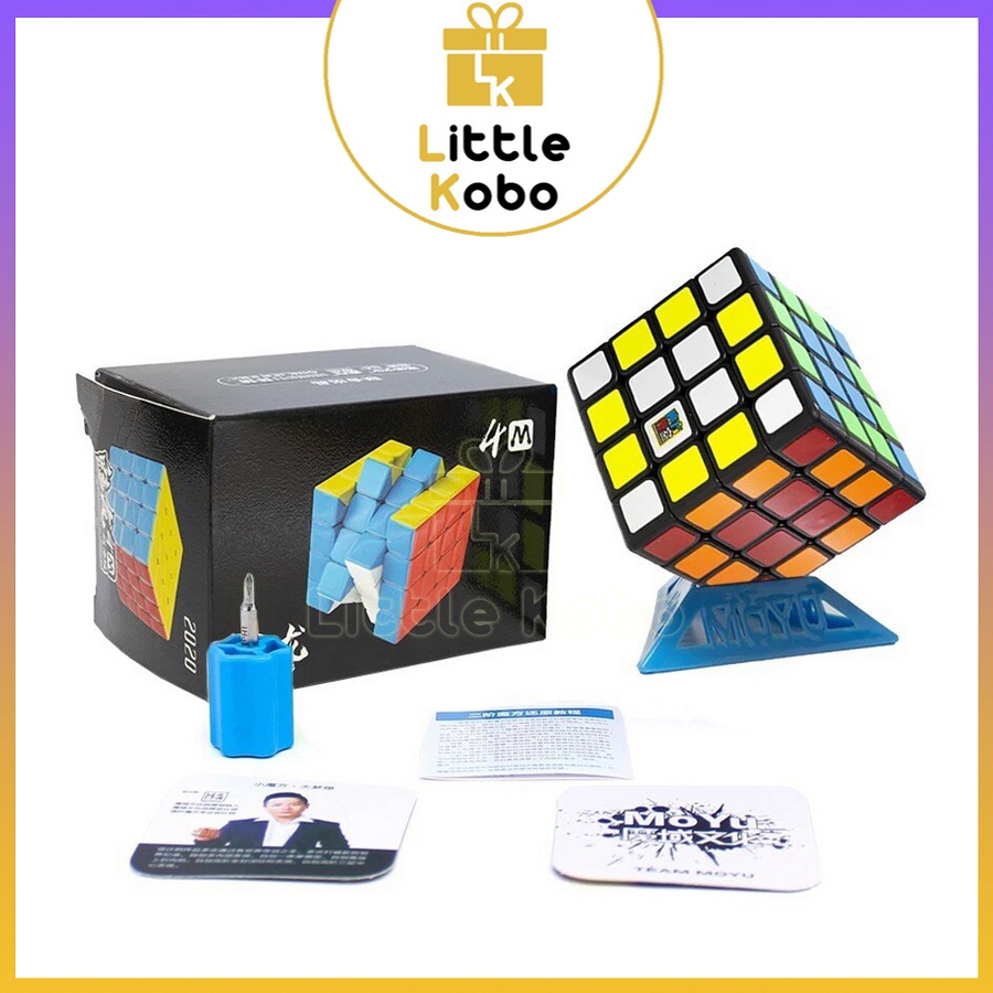 [MoYu] Rubiks Cube 4x4 MoYu MeiLong 4M สีดํารุ่น Rubiks Cube 4x4x4 เด็กปัญญาของเล่น