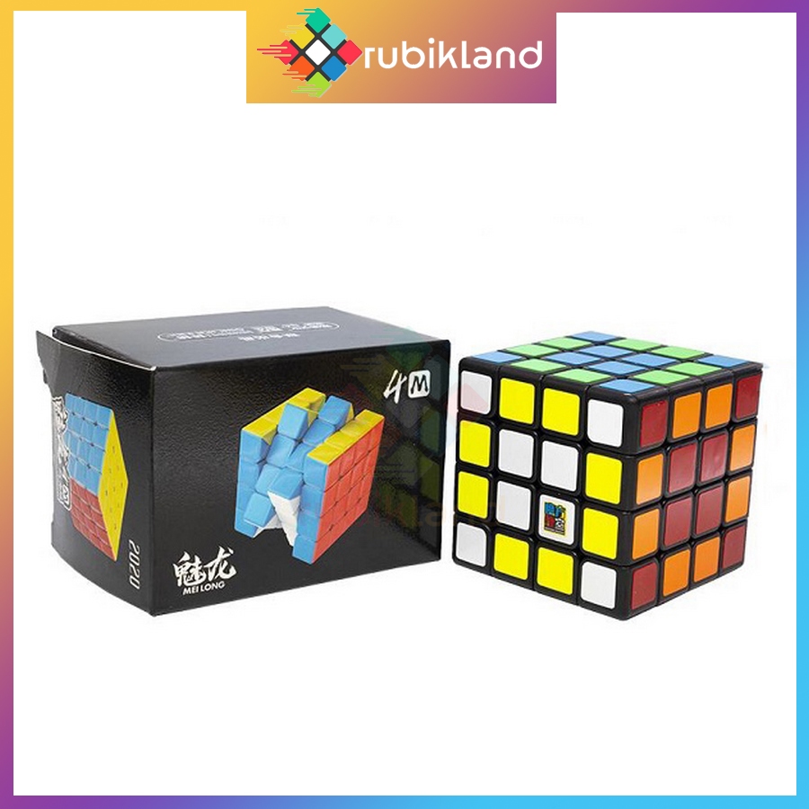 [MoYu] Rubiks Cube 4x4 MoYu MeiLong 4M สีดํารุ่น Rubiks Cube 4x4x4 เด็กปัญญาของเล่น