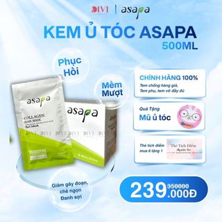 Kem ủ Collagen phục hồi tóc hư tổn, dưỡng tóc suôn mượt  Asapa 30ml- Mỹ phẩm Divi