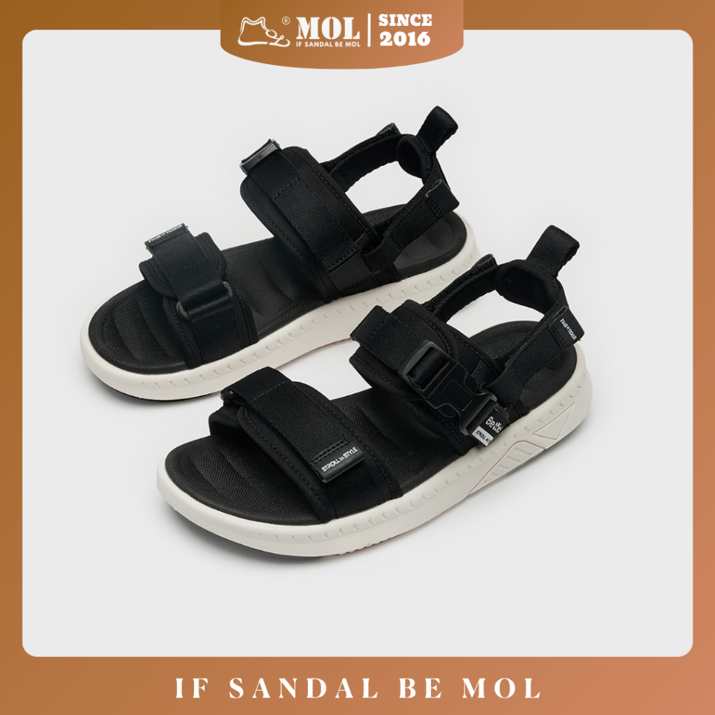 Berich BE278 School Outing Sandal - สายรัดแนวนอนคุณภาพสูง 2 เส้น, สายรัดด้านหลังที่ถอดออกได้ที่ปรับแ