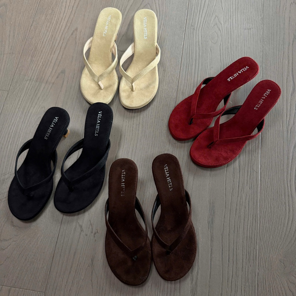 Ticketlia Heels_ V07_Pointed Heels_ รองเท้าส้นสูงหัวกลมหนังนิ่มที่ประณีตทันสมัย