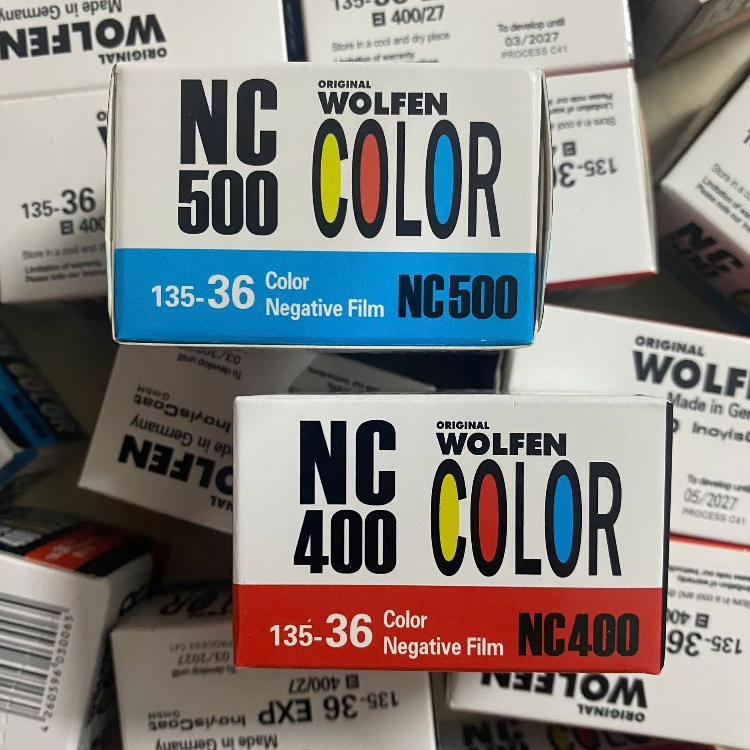 ฟิล์ม Wolfen NC400, Wolfen NC500 36 แบบ, วันที่ 2027 - GippyFilm - Gippy Grocery Store