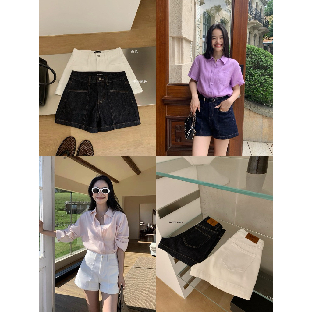 Leva Studio x WGWE | (AVAILABLE ML) กางเกงยีนส์เดนิม Basic Form A WGWE