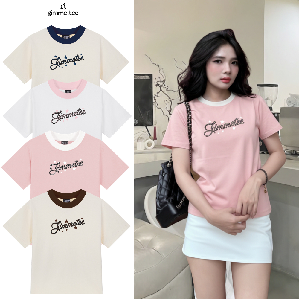 [มาใหม่] BabyTee เสื้อเชิ้ตผู้หญิงอย่างเป็นทางการ - คอปก - ผ้าฝ้ายพรีเมี่ยม 250gsm 2-Way Round Neck 