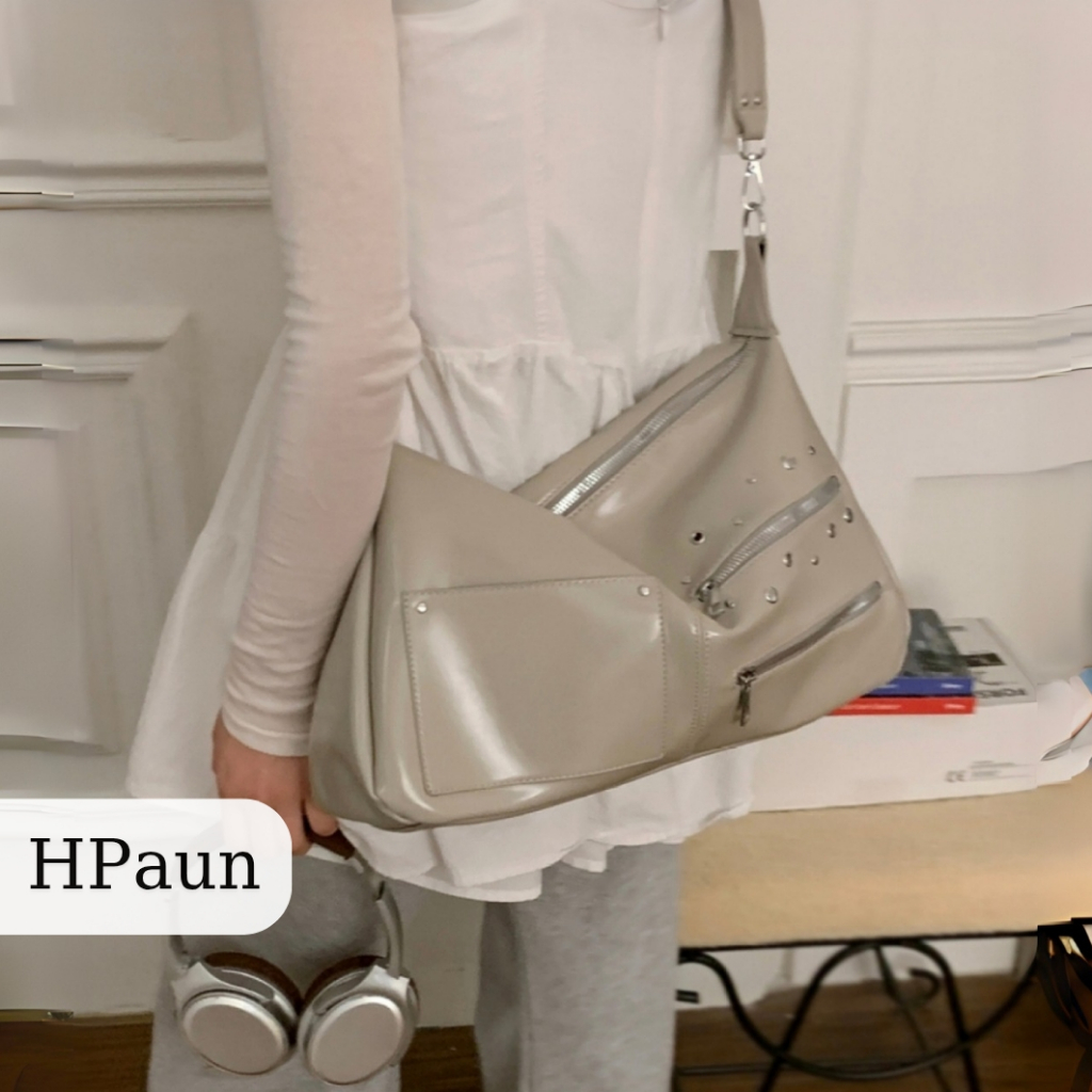 [Type 1] y2k crossbody tote bag กระเป๋าหนัง PU unisex (T187TS)