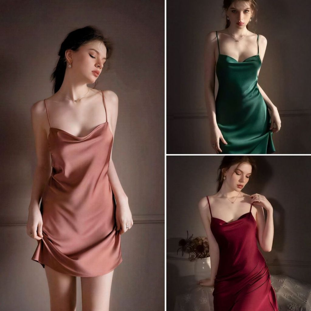 Lavia V68 ยี่ห้อ Lavia V68 ชุดนอนไหมละตินคุณภาพสูงและชุดนอน