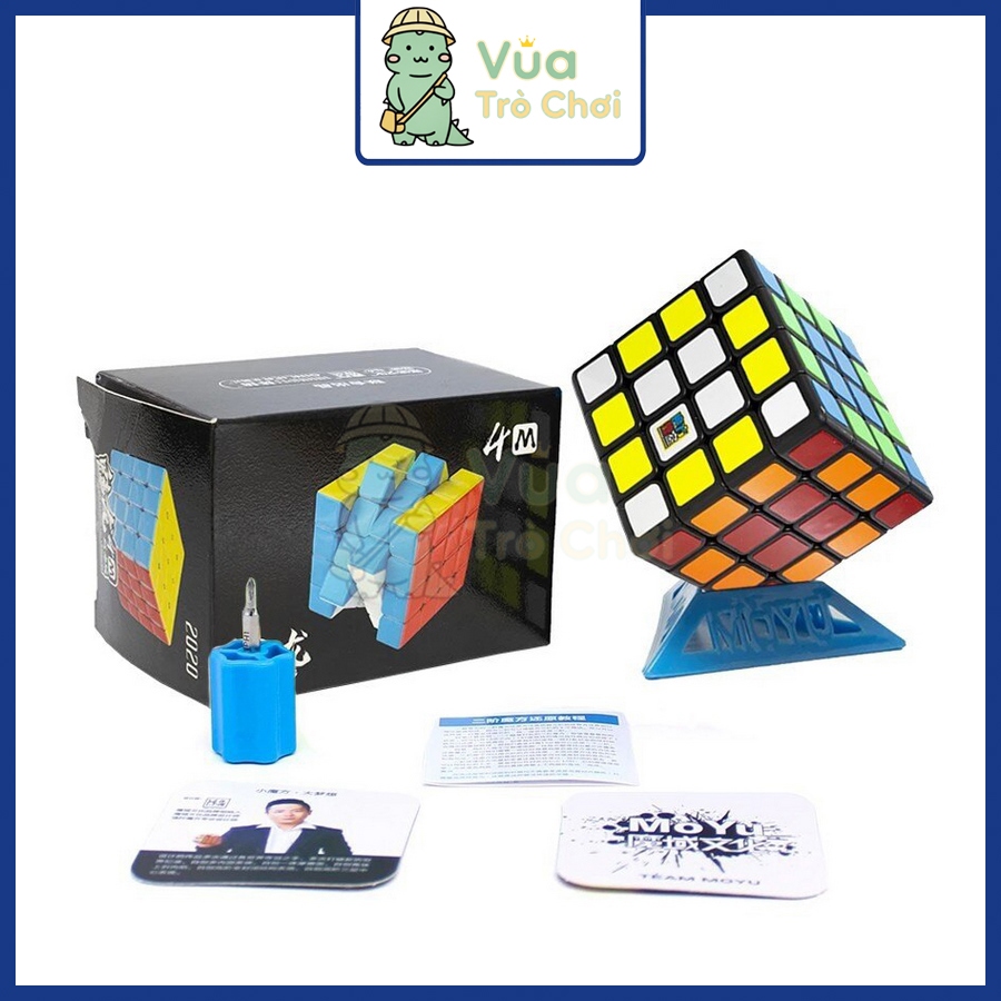 [MoYu] Rubiks Cube 4x4 MoYu MeiLong 4M สีดํารุ่น Rubiks Cube 4x4x4 เด็กปัญญาของเล่น