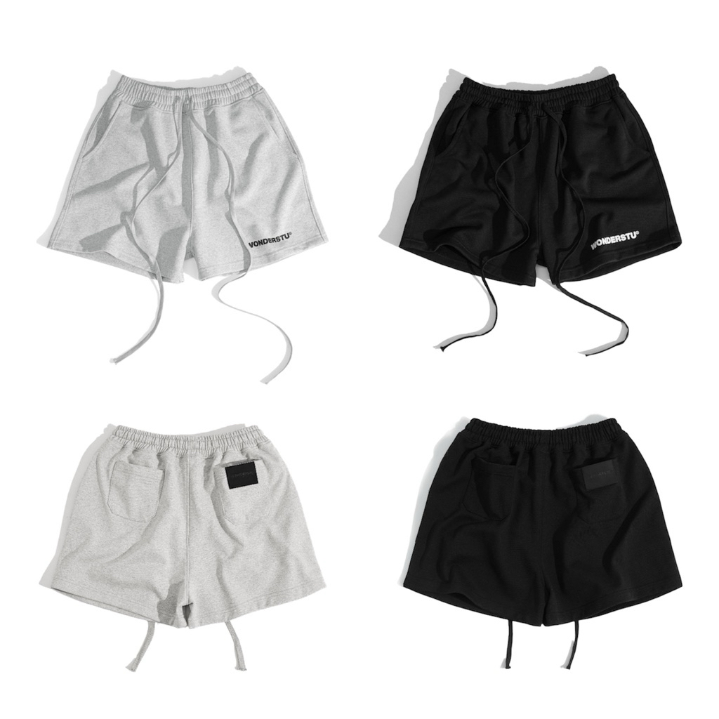 WONDERSTU PRINTED CRAB Flannel SHORTS "LOGO" - UNISEX 400GSM