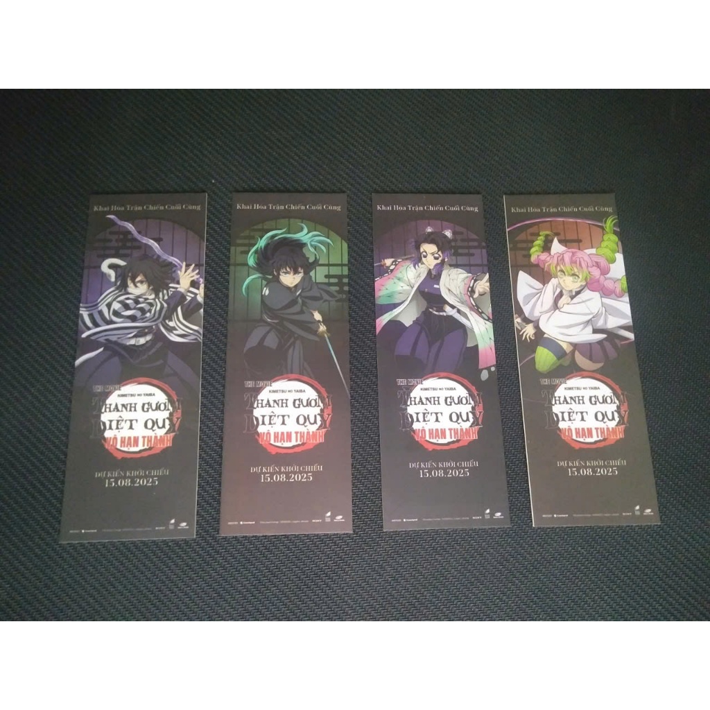 POST CARD _BOOKMARK- ดาบพิฆาตอสูร - Kimetsu no Yaiba Ticket Demon Slayer - Infinite City CGV