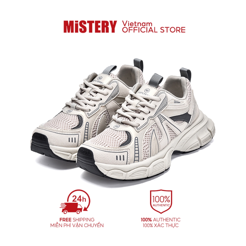 MiSTERY รองเท้าผ้าใบวิ่งเพิ่มความสูง 4 ซม. สําหรับผู้หญิง MIS-1593