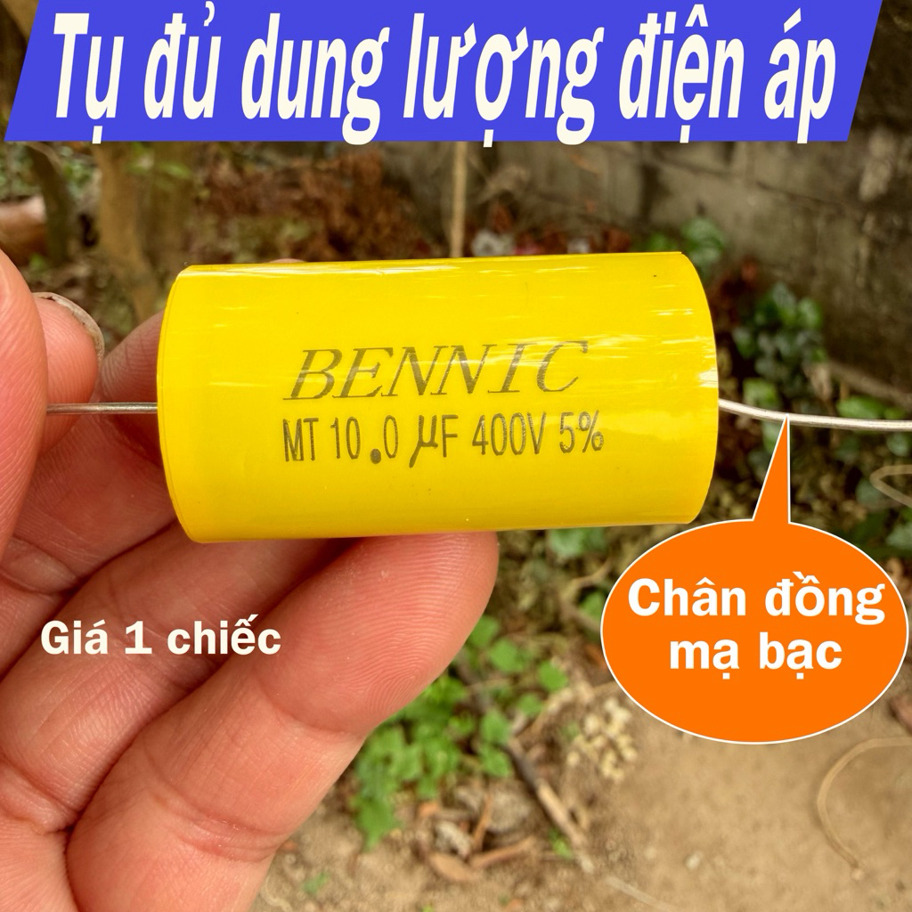 คาปาซิเตอร์ Benic 10uf/400vdc