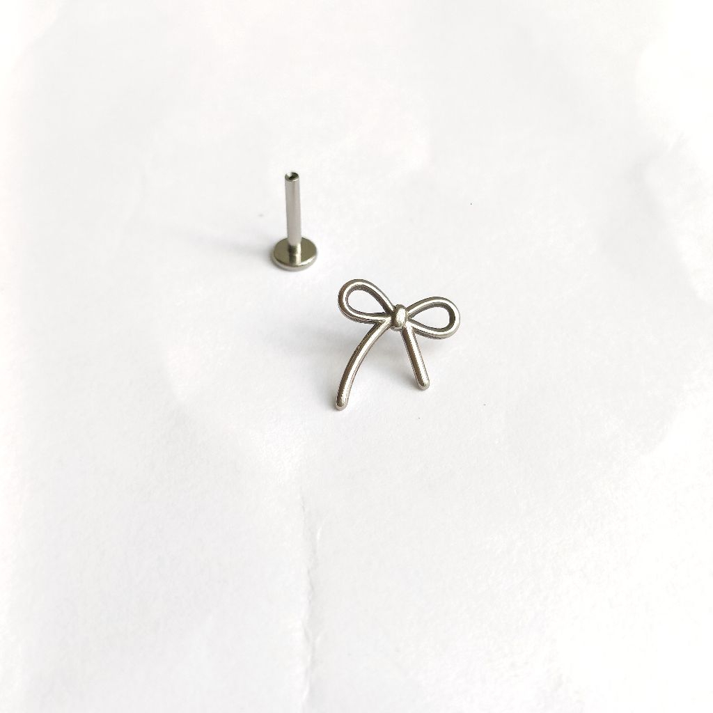 ต่างหูโบว์ Titanium Titanium G23