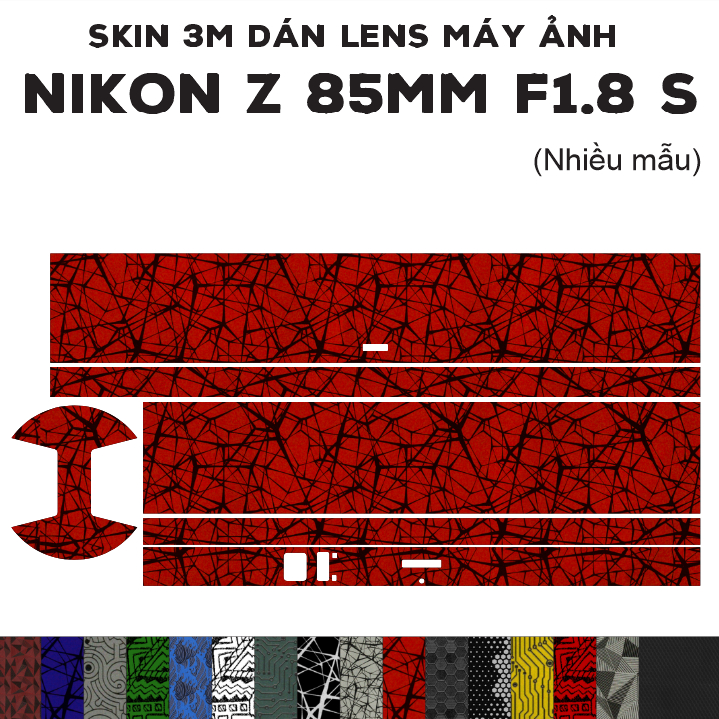 สติ๊กเกอร์ Skin 3M สําหรับ Nikon Z 85mm f1.8 S (หลายรุ่น) | ฟิล์มกันรอยเลนส์กล้อง Nikkor Z 85 1.8 S
