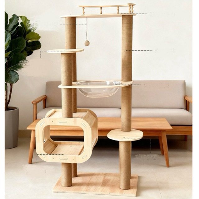 🐾 CAT TREE - TREE HOUSE สําหรับแมว | 🛒 ตอนนี้เป็นของขวัญ 🎁 สําหรับครอบครัวแมวของฉันตอนนี้ 😍