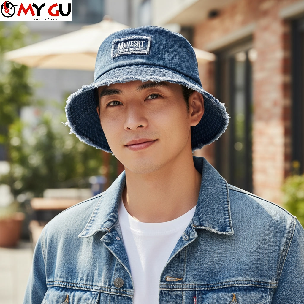 ARE THE REASON Personality U-shaped Jean Bucket Hat M839 - Dynamic Ulzzang Style