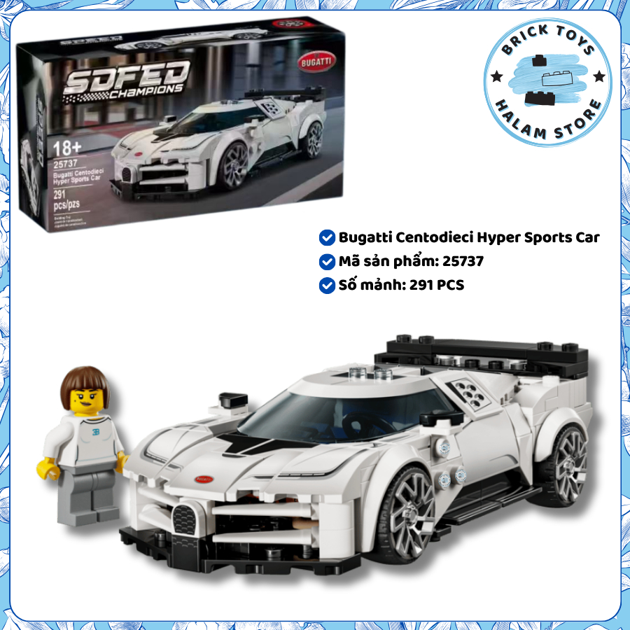 [BUGATTI] Speed Champions Bugatti Centoddieci Hyper Sports Car 25737