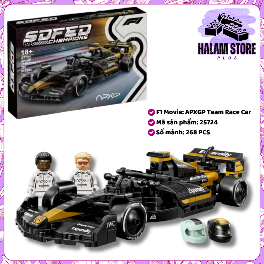 [ใหม่ 2026] Speed Champions F1 Movie APXGP Team Race Car 250724