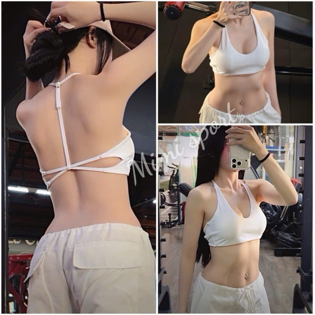 NUMBER 8 SPORTS STRAP BRA