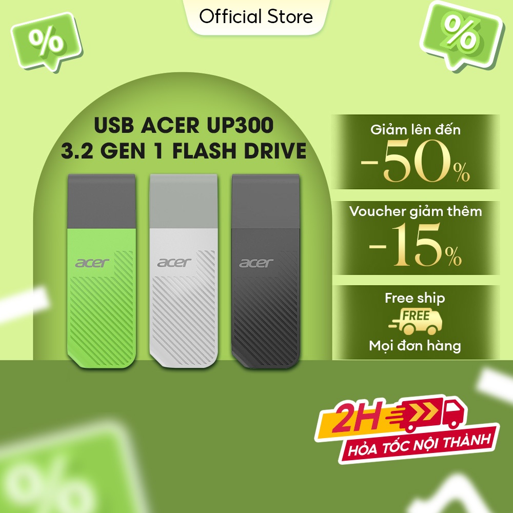 USB 3.2 Gen1 Acer UP300 128GB|256GB|512GB Upto 120 MB/s อ่านความเร็ว - 1 INNOVATION 1