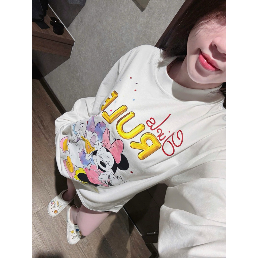 เสื้อยืด Rule Mouse สุดน่ารัก ทําจากผ้าฝ้าย 2 ทาง