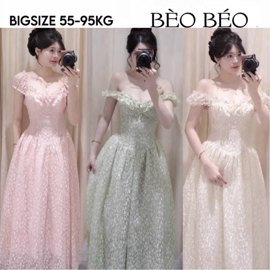 [BIG SIZE FAT CAT] เดรส LITTLE FLOWER MAXI พร้อมกระโปรงยาว BIGSIZE FORM 60-90KG