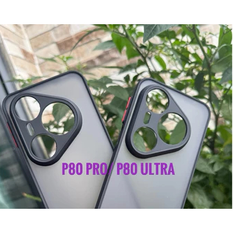 Huawei Pura P80 Pro, P80 Ultra เคสเคลือบกันกระแทก (สีดํา)