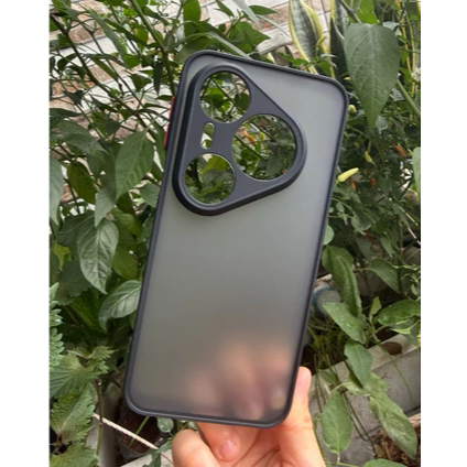 เคส Huawei Pura P80 Pro, P80 Ultra มีขอบด้าน ป้องกันลายนิ้วมือ (สีดํา)