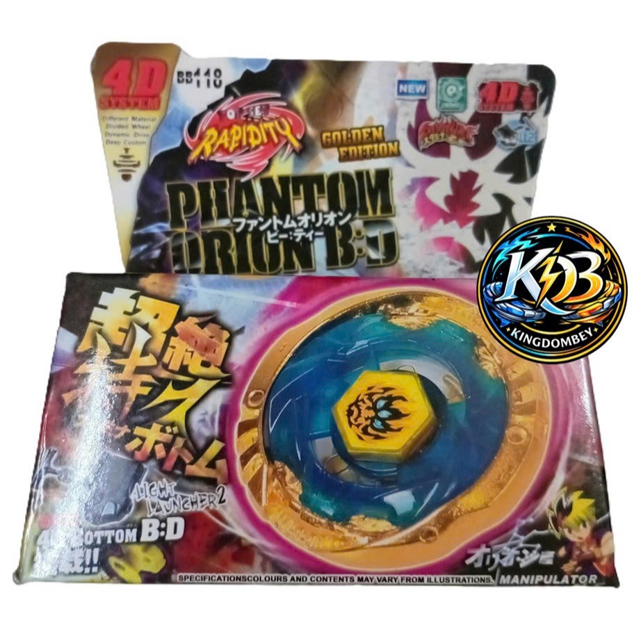 [Golden Edition] Golden Green Energy Golden Ring 3-Eye Boss Spinner, 4D Phantom Orion Infinity Spinn