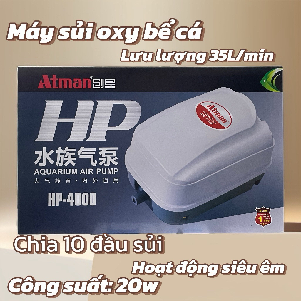 ATMAN HP 4000 HEATER ความจุขนาดใหญ่สําหรับตู้ปลา