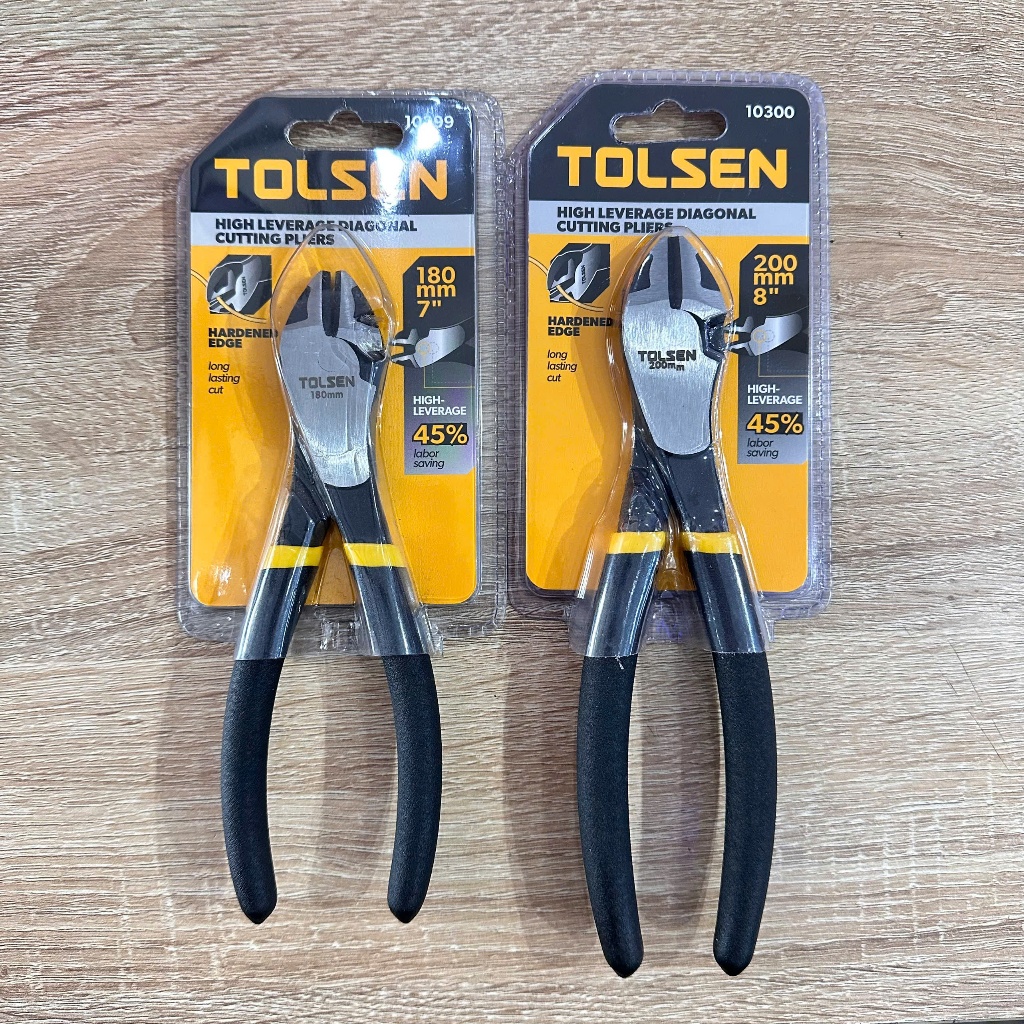 POWER CUTTING NIPPERS 7"x180mm TL - TOLSEN 10299; 8"x200 mm - TOLSEN 10300