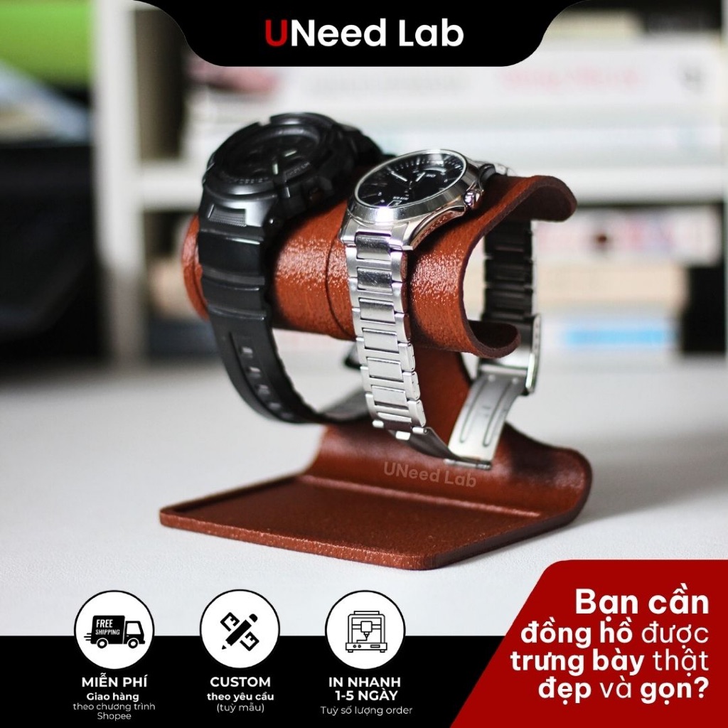 ที่ใส่นาฬิกาหน้านาฬิกาขนาดใหญ่ UNeed Lab ชั้นวางแหวน - UNW01.2