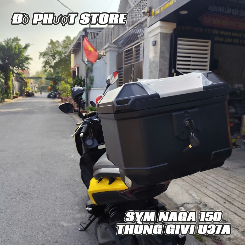 Givi U37A Box Combo & Cast Aluminium Baga with Zinc SYM Naga 150 นําเข้าจากประเทศไทย (พร้อมฐาน M5M) 