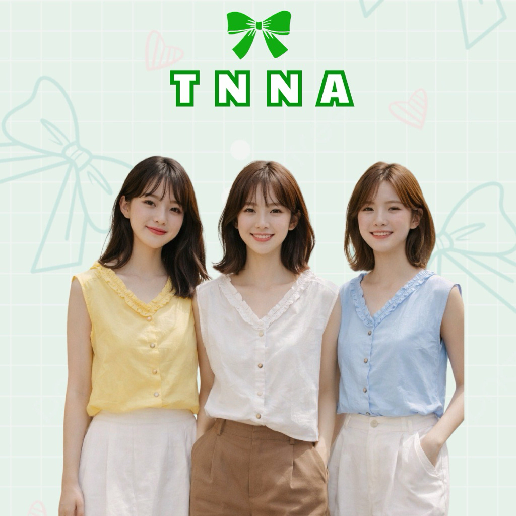 Tna_เสื้อแขนกุดคอเต่าผู้หญิงขั้นพื้นฐาน-เสื้อเชิ้ตผู้หญิงทรงหลวมหรูหราเย็บง่ายสําหรับโรงเรียนและทําง