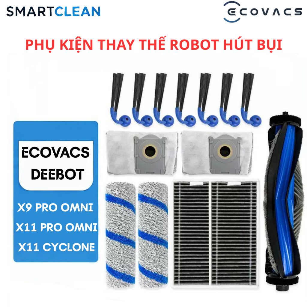 อุปกรณ์เสริมทดแทนสําหรับ Ecovacs X11 Pro Omni X11 OmniCyclone X9 Pro Omni เครื่องดูดฝุ่นหุ่นยนต์