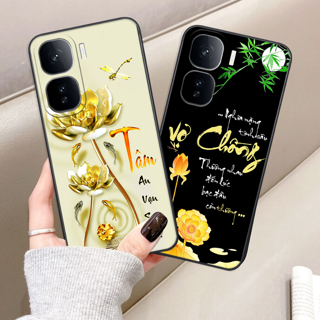 เคสสําหรับ Vivo IQ00 NEO 10 5G พร้อมโชคลาภ คัดลายมือ สันติภาพ แหวน หัวใจ