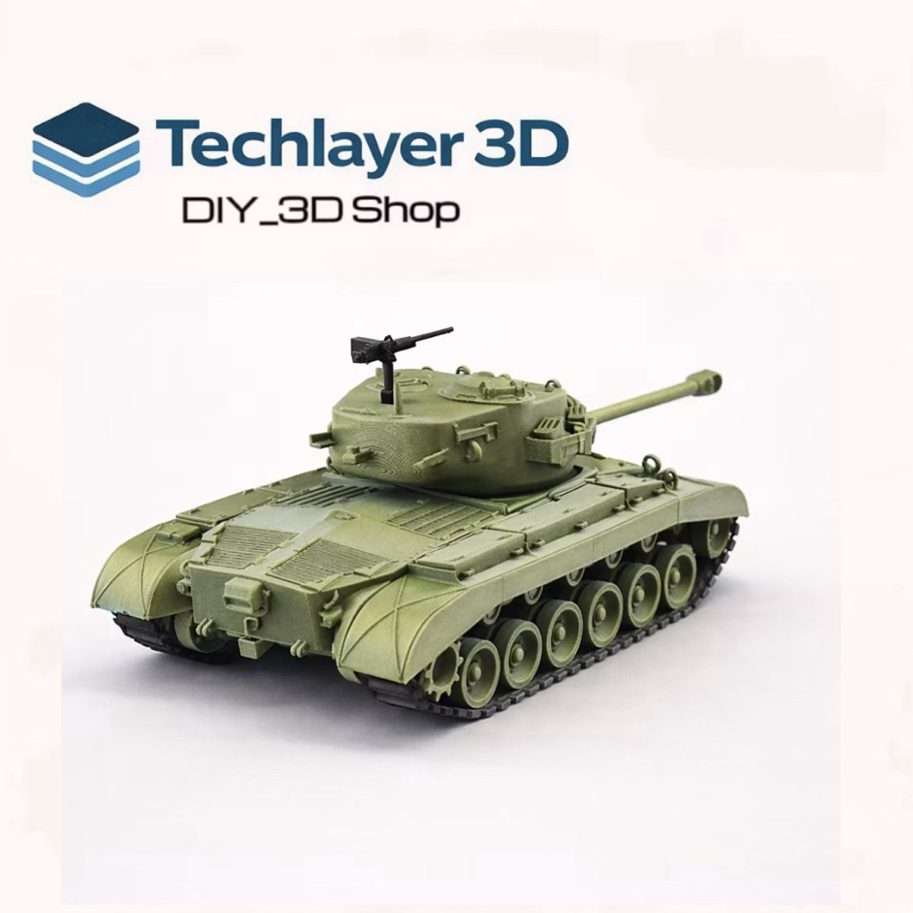M26 Pershing Tank สหรัฐอเมริกา Army Model Display | DIY 3D SHOP
