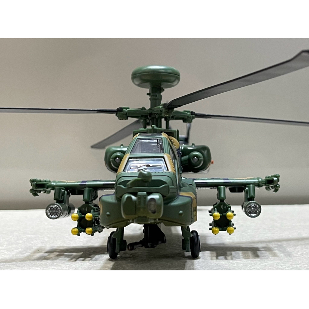 AH-64D เฮลิคอปเตอร์ Apache รุ่น 1:46 จอแสดงผลโลหะ