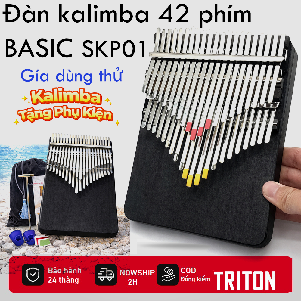 GIVE สติ๊กเกอร์โน้ตสี SKP01 42-key Kalimba 17 คีย์ 21 คีย์ Kalimba สําหรับผู้เริ่มต้น NEWB00012S1