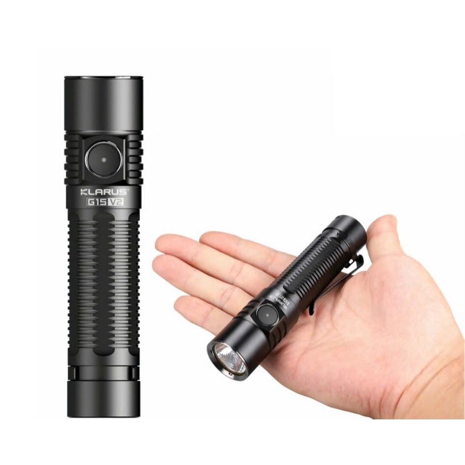 ไฟฉายลูเมน Klarus G15 V2 4200 พร้อมการชาร์จ USB-C และพาวเวอร์แบงค์ 200 ม.