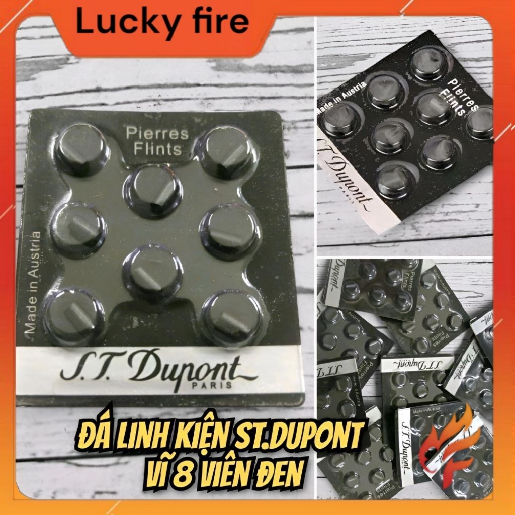 ST Dupont FLINT 8 ชิ้นดํา (RENERIC FLINT)