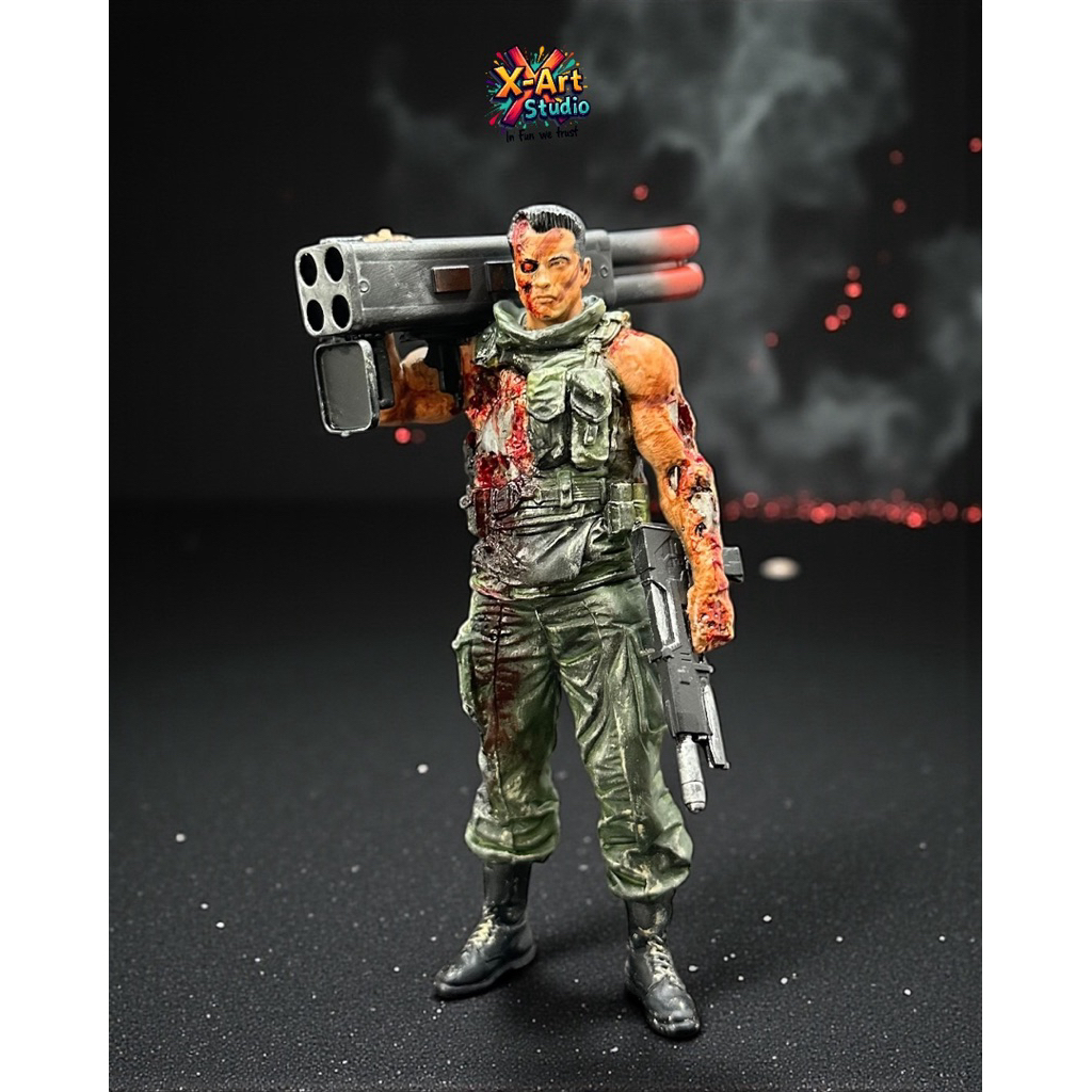 Terminator Cyborg T-800 Model – รูปปั้นนักรบ Sci-Fi แอ็คชั่น – อุปกรณ์ตกแต่งโต๊ะสุดเท่