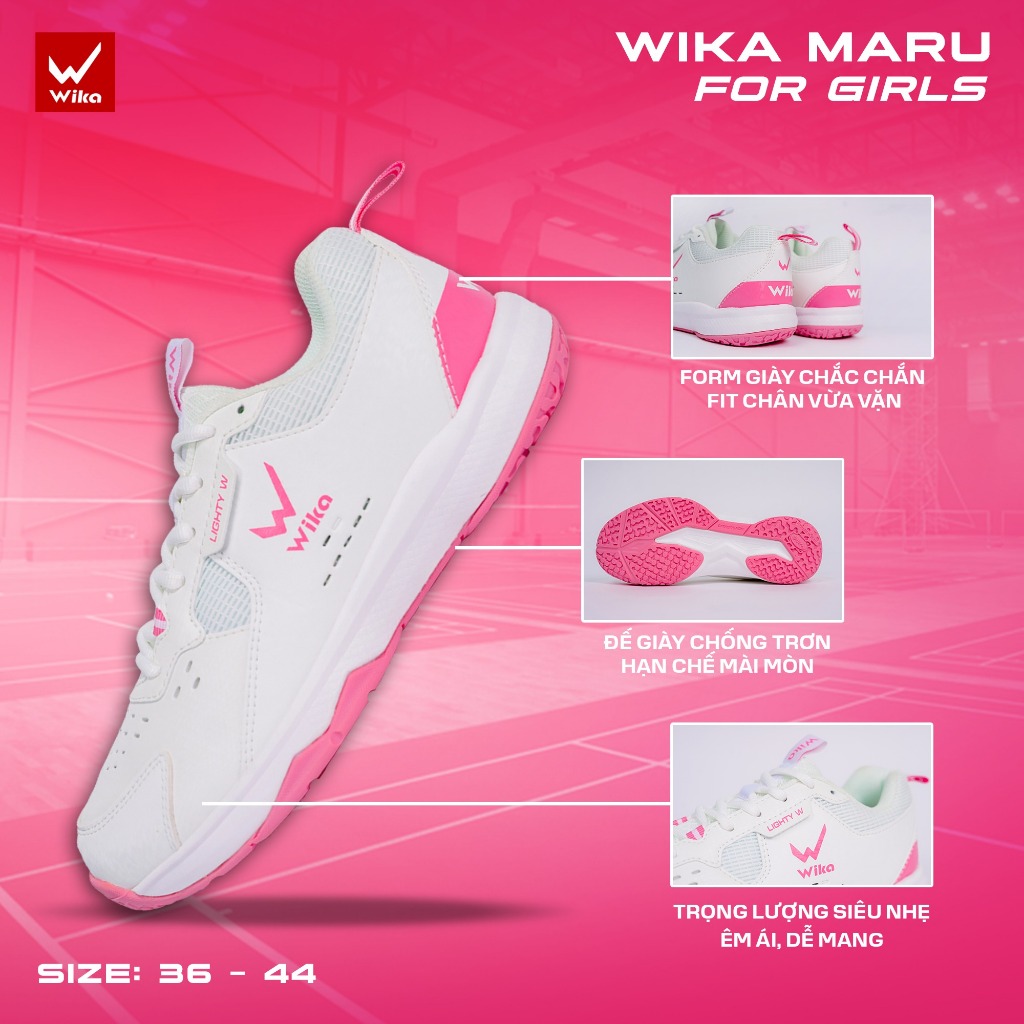 รองเท้าวอลเลย์บอล Wika Maru ของแท้, รองเท้ากีฬา Wika อเนกประสงค์แบบนุ่มคุณภาพสูงสําหรับผู้ชายและผู้ห