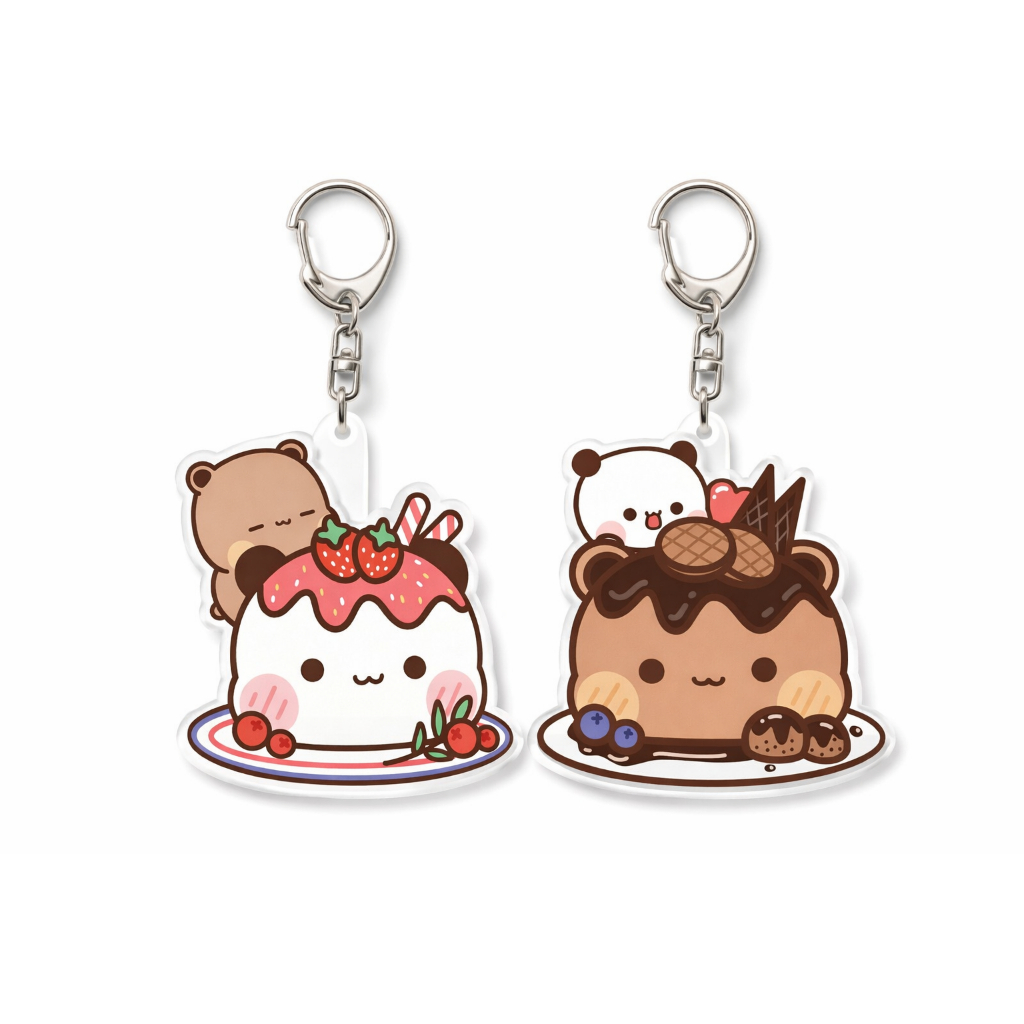 พวงกุญแจคู่รัก Dudu & BuBi หวาน