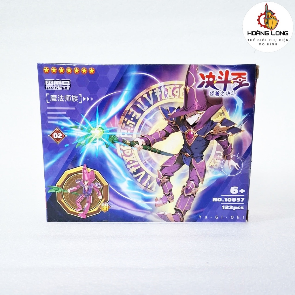 Yugioh Dark Magician Assembly Toy Model โมเดลสะสม โต๊ะเรียนและตกแต่งโต๊ะ (อุปกรณ์เสริม Hoang Long)
