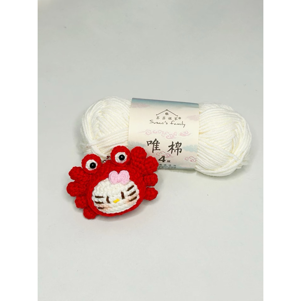 พวงกุญแจไหมพรม Hello Kitty พวงกุญแจไหมพรม Hello Kitty