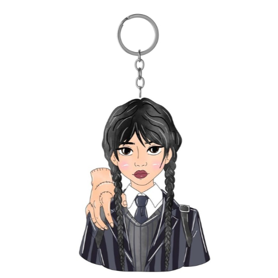 พวงกุญแจตัวละคร Wednesday With Thing